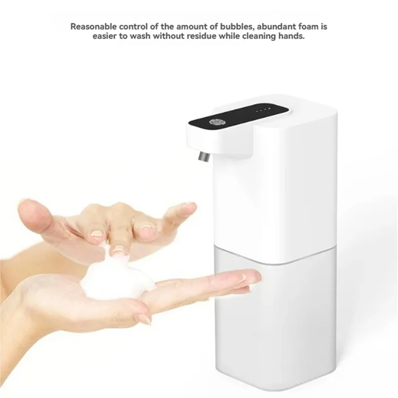 Automatic Soap Dispenser 400Ml Touchless Foaming Soap Dispenser USB Rechargeable Adjustable Foam Soap Dispenser