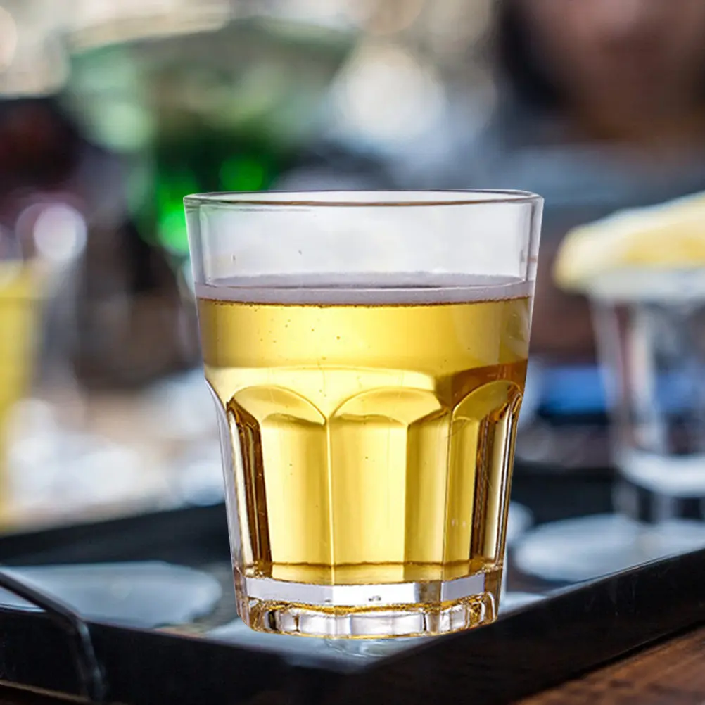 6pcs Acrylic Whiskey Glasses – Unbreakable, Crystal Clear Tumblers for Spirits, Cocktails, Wine & Beer