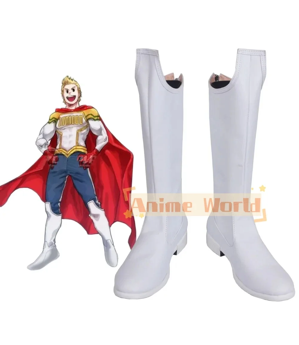 

Lemillion Mirio Togata Сапоги для косплея Белые сапоги Обувь для косплея на заказ