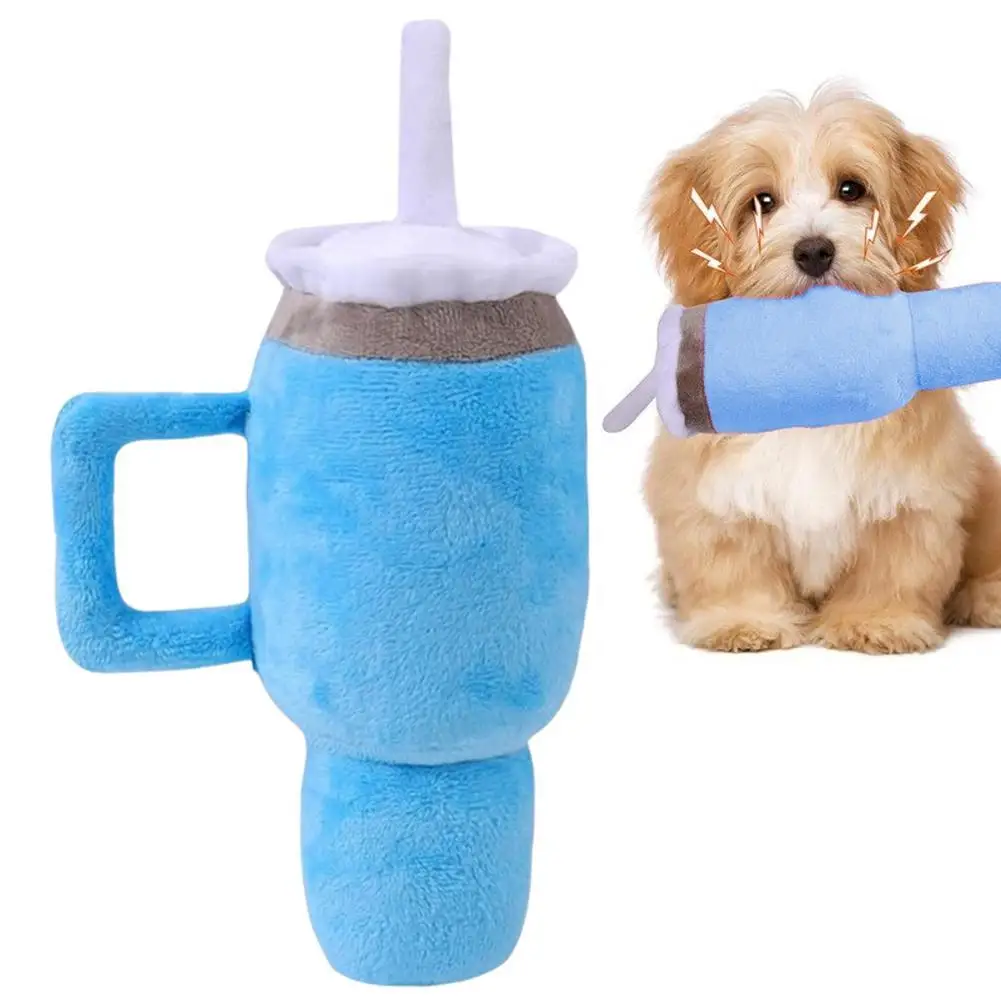 Creative Jumbo Water Bottle Interactive Giggles Dog Toys Funny Plush Chewing Toy With Squeaking Sound Dog Toy Good Pet Gifts