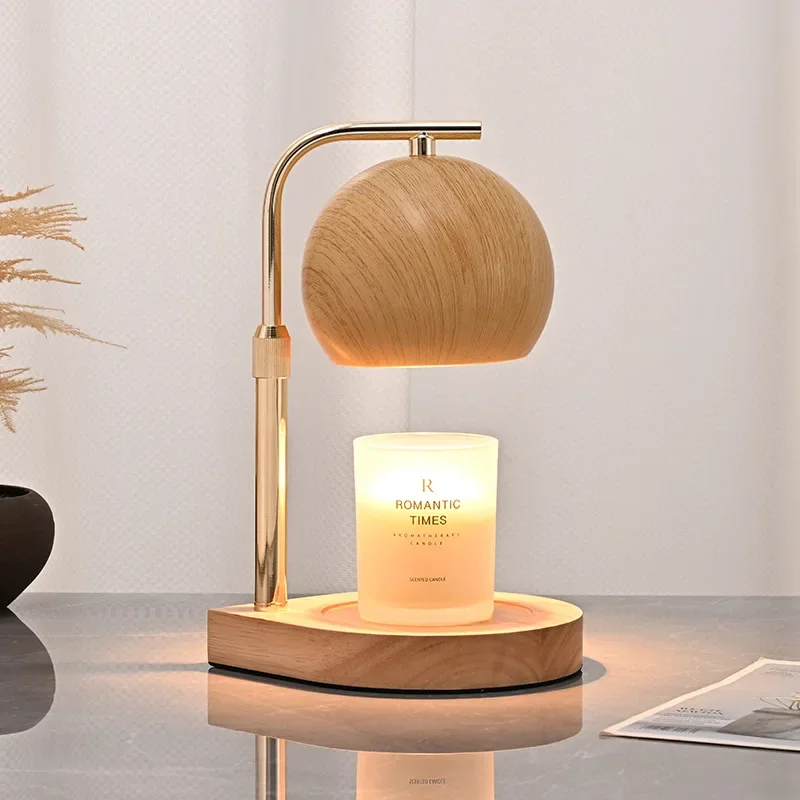 Holiday Gift Wooden Candle Lamps Study Reading Light Atmosphere Aromatherapy Night Light Living Room Bedroom Decoration