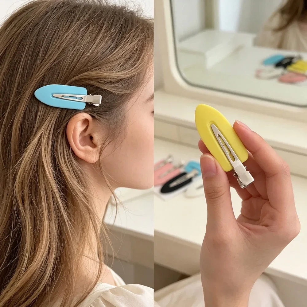 5Pcs Seamless No Bend Hair Clips for Women Girls, Side Bang Barrette Makeup Face Washing Hair Styling Accessories