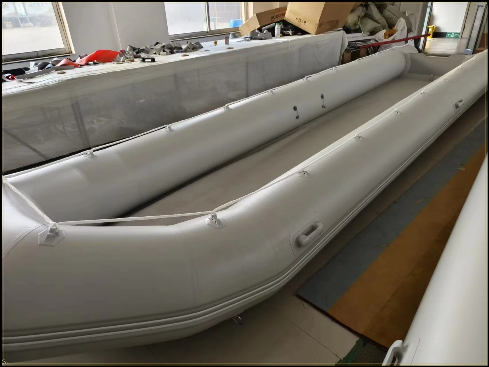 New Style Thickened PVC Inflatable Fishing Boat Wear Resistant Portable Water Sports Dinghy For Offshore Fishing