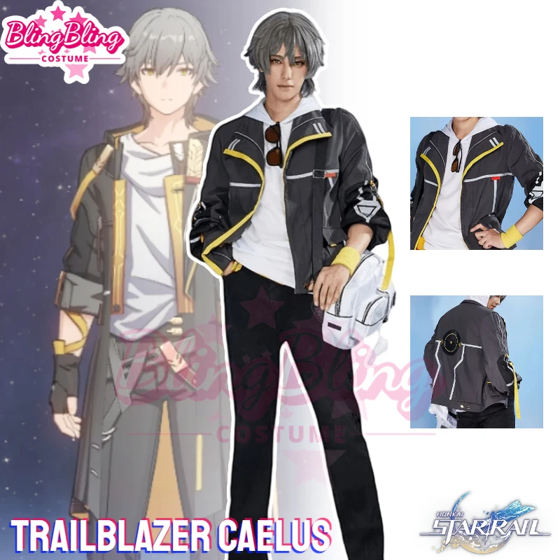 Trailblazer Caelus Cosplay Costume Game Honkai Star Rail Trailblazer Cosplay Caelus Costume Cosplay Halloween Role Play Outfit