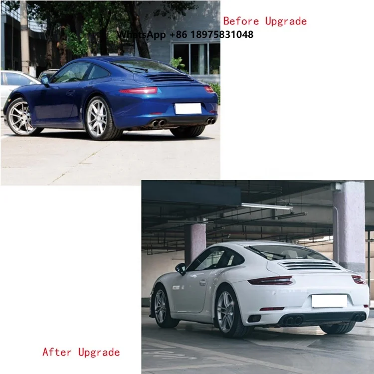 

Factory Sales BodyKit OEM Sport Style Rear Bumper Tail Lights Rear Diffuser Lip Body Kits forPorsche 997 991 2012-2019