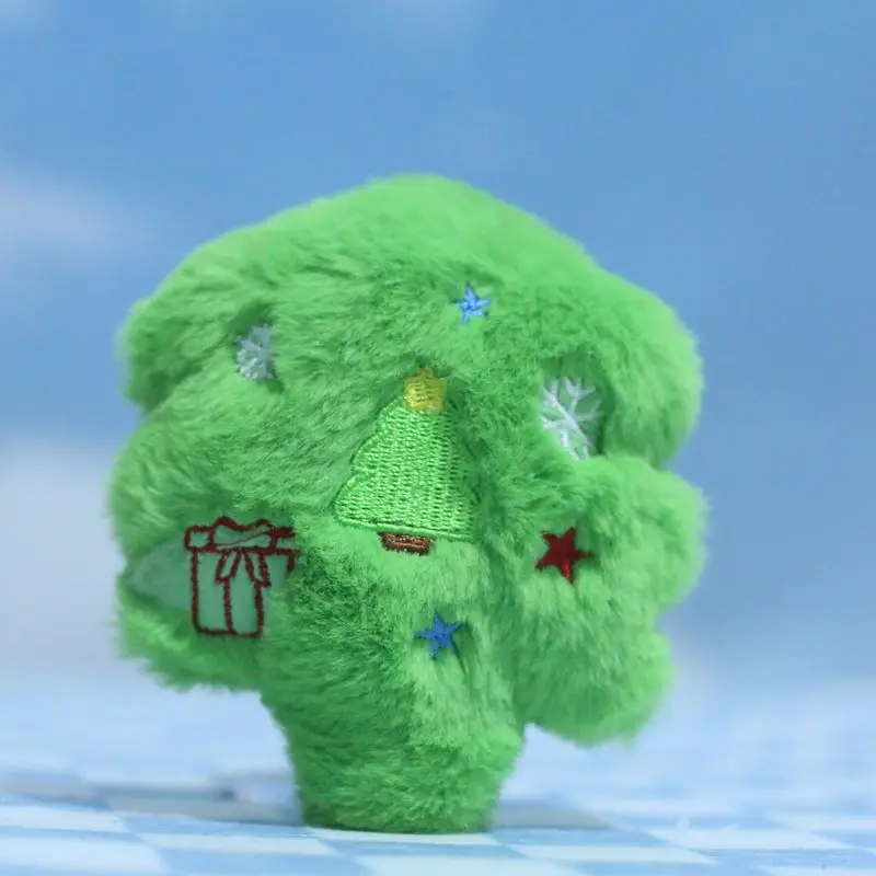 Mini porte-clés en peluche au beurre pour sac à dos, pendentif arbre de Noël, plantes en peluche, cadeau Kawaii pour un ami