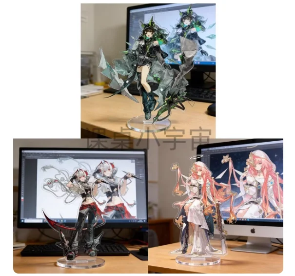 

Японская аниме-фигурка Arknights Mon3tr Wiš'adel из акрила, модель-подставка, коллекционная, для косплея, декор для рабочего стола, подарки XYZ