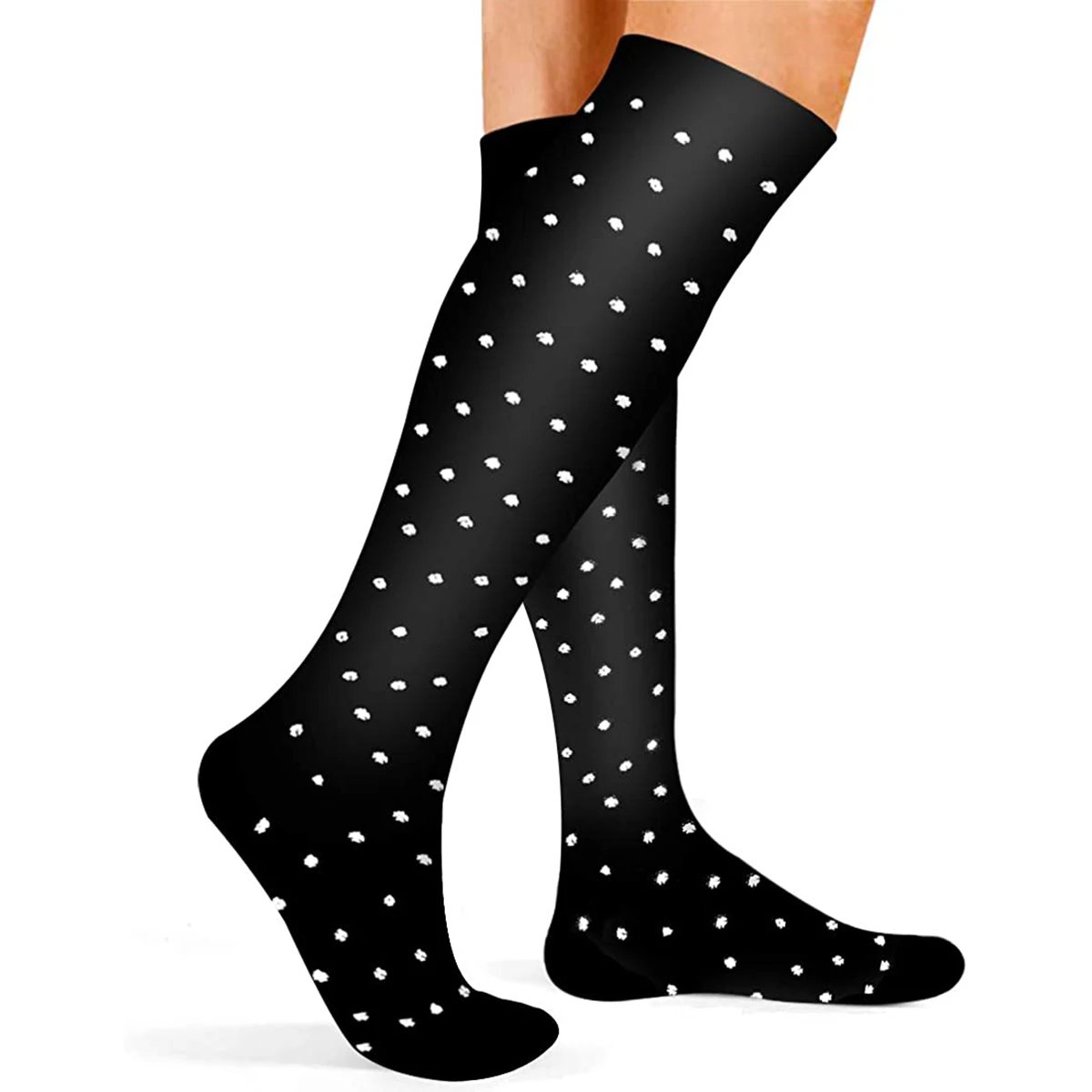 1 Pairs Random Unisex Compression Socks Circulation Cycling Running Nursing Hiking Travel Recovery Varicose Veins Sports Socks