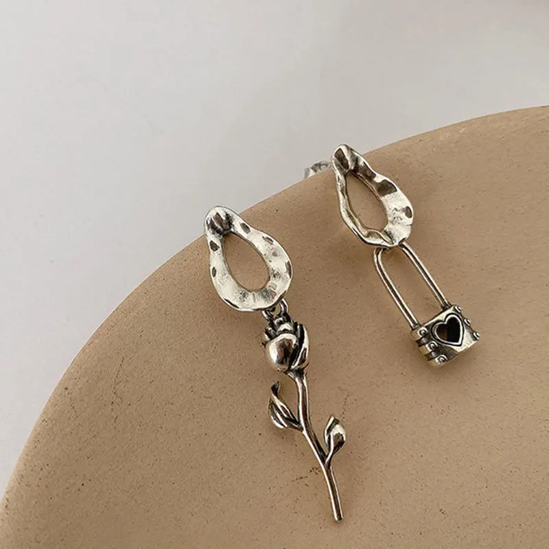 Miuoxion Retro 925 Stamp Rabbit Radish Chain Dangle Earrings Party Punk Jewelry For Women Feature Charm Girlfriend серьги Gift
