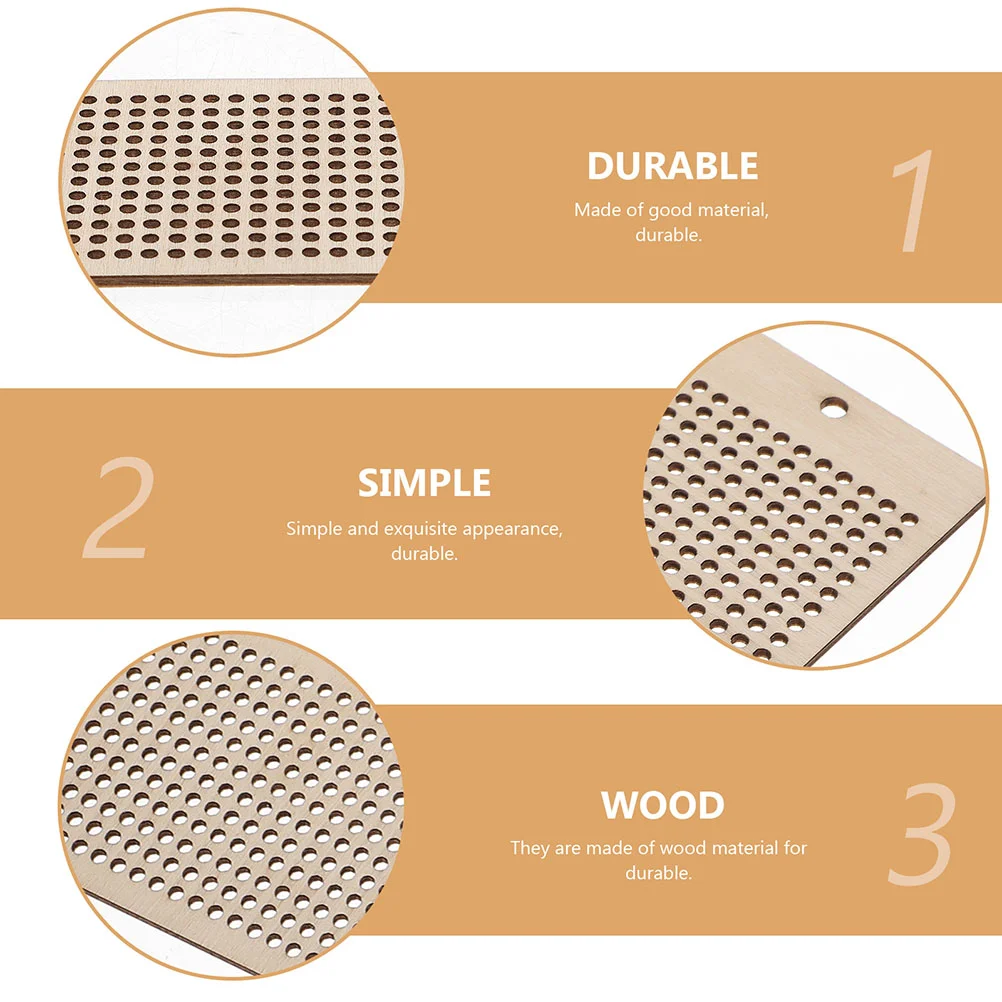 16 Stück Etiketten zum Selbermachen, Kreuzstich-Lesezeichen aus Holz, blanko, Hängeetikett (8 Stück), Auflistung von gewöhnlichen, ausgehöhlten Markierungen, Werkzeugen für Schüler