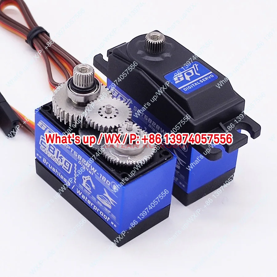 SPT5828W-180 28kg brushless high-speed pressure waterproof metal tooth digital steering gear drift flat running robot arm