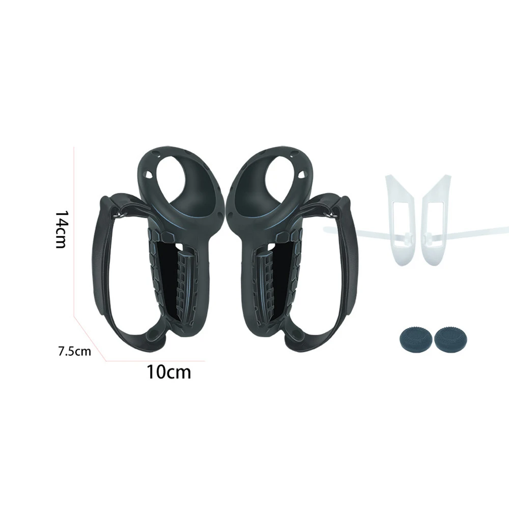 Manchon de protection pour Meta Quest 3, Quest 3s, accessoires VR, capuchon de poignée de contrôleur, housse de poignée, silicone, protection complète
