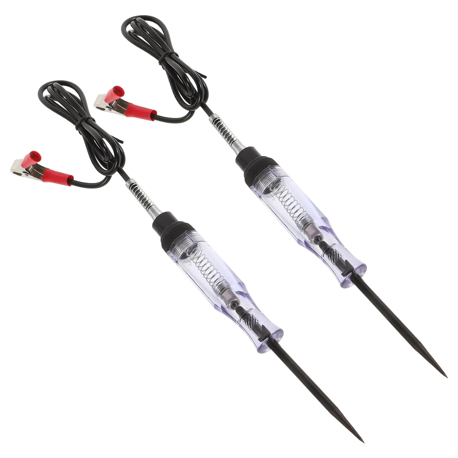 

2Pcs Automotive Tester Pen Spring Wire Car Electrical Circuit Voltage Tester Vehicle Power Wire Test Lamp Test Lamp Vehicle