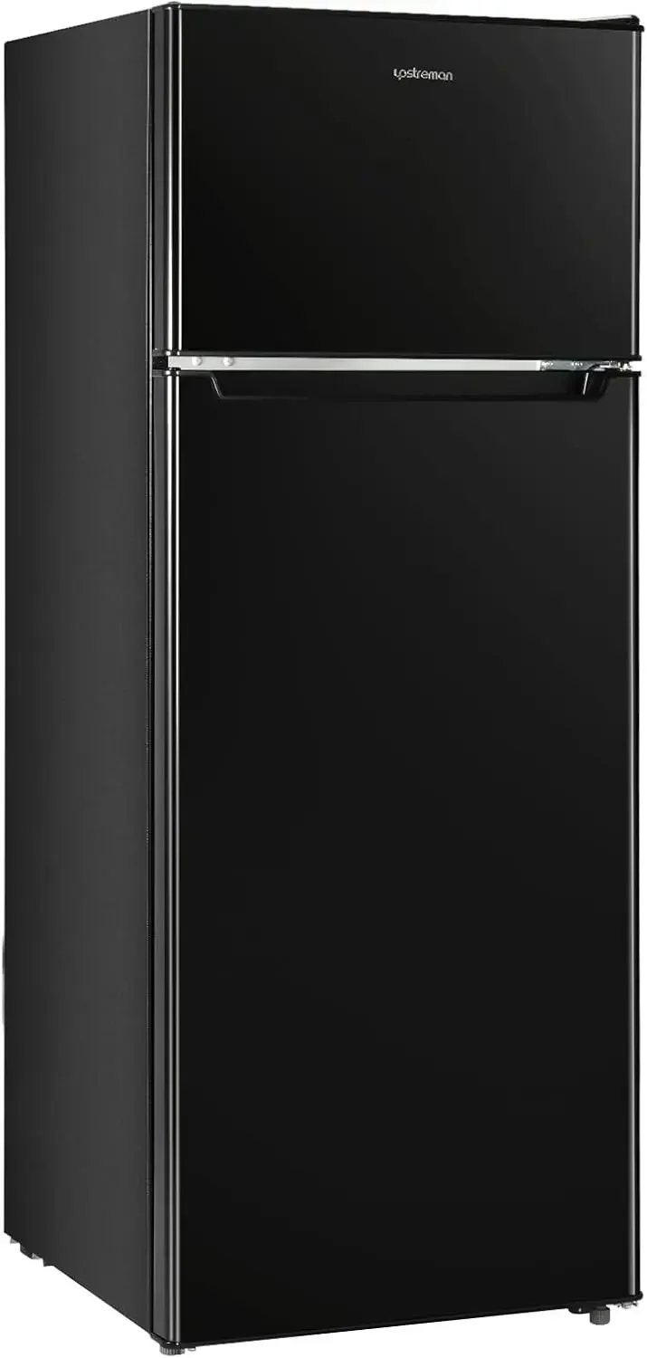 Upstreman 7.7 Cu.Ft. Refrigerator with Freezer, Double Door Refrigerator, Adjustable Thermostat, Large Capacity