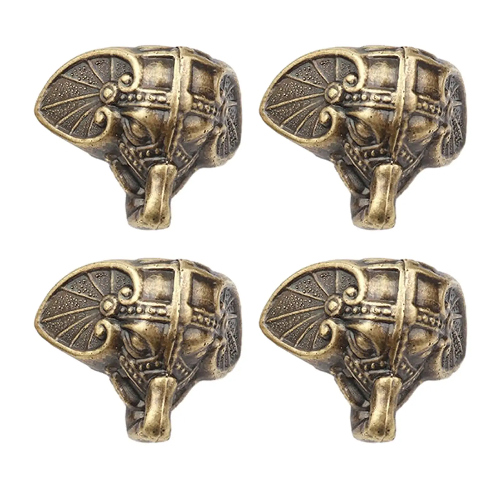 4Pcs Wood Case Feet Leg Corner Protector Housewarming Gifts Jewelry Case