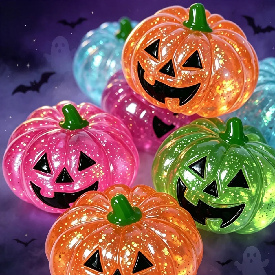 Glitter Pumpkin Squishy Balls – detail image 7