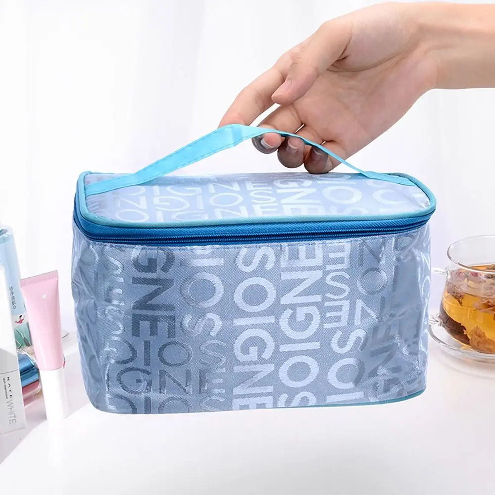 Convenient Storage Organizer Makeup Bag Waterproof Large Capacity Travel Cosmetic Bag Makeup Accessory Toiletry Handbag Home