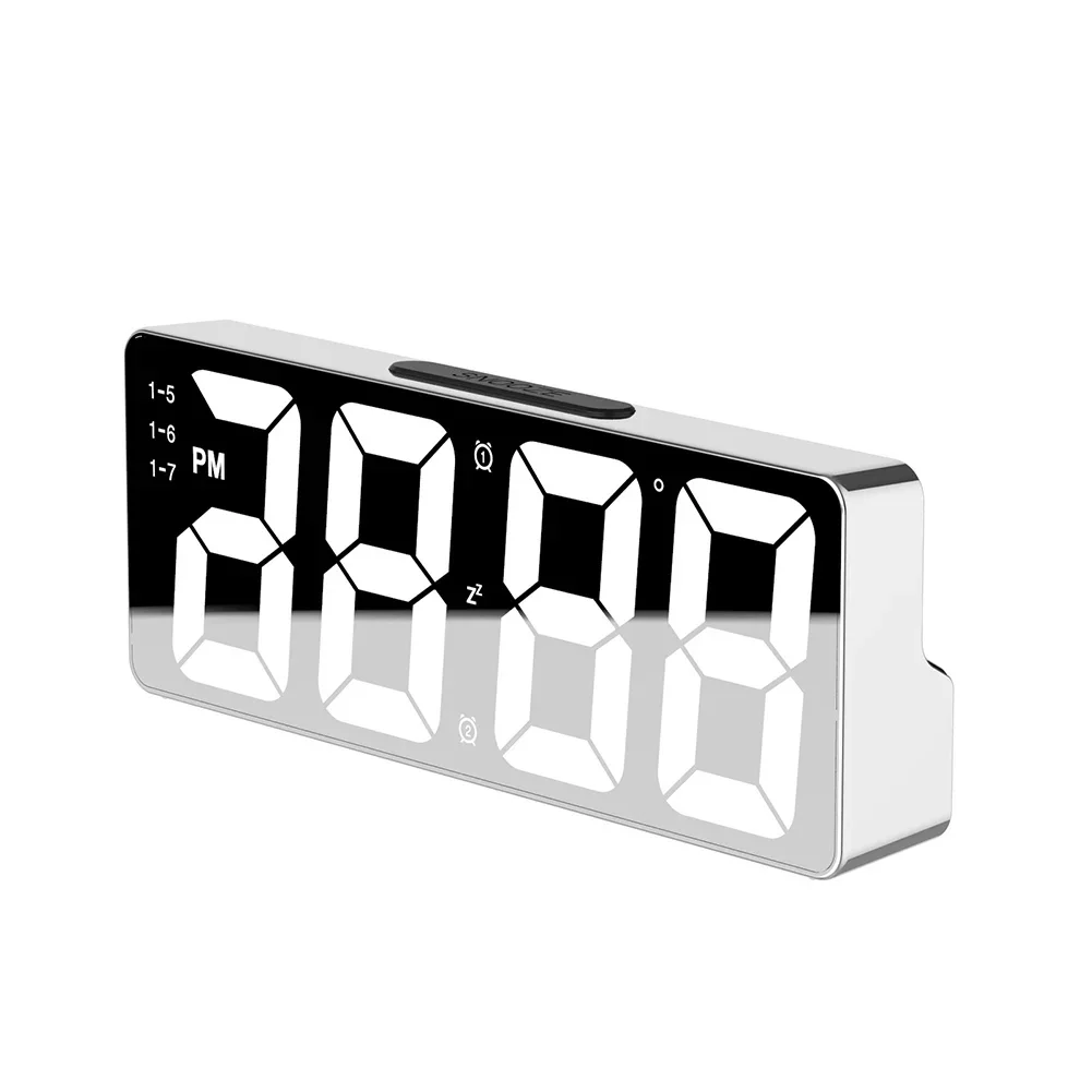 Clock With Temperature Display Alarm Clock Multifunctional Alarm Clock Plastic Material Temperature Display 12 24 Hour System