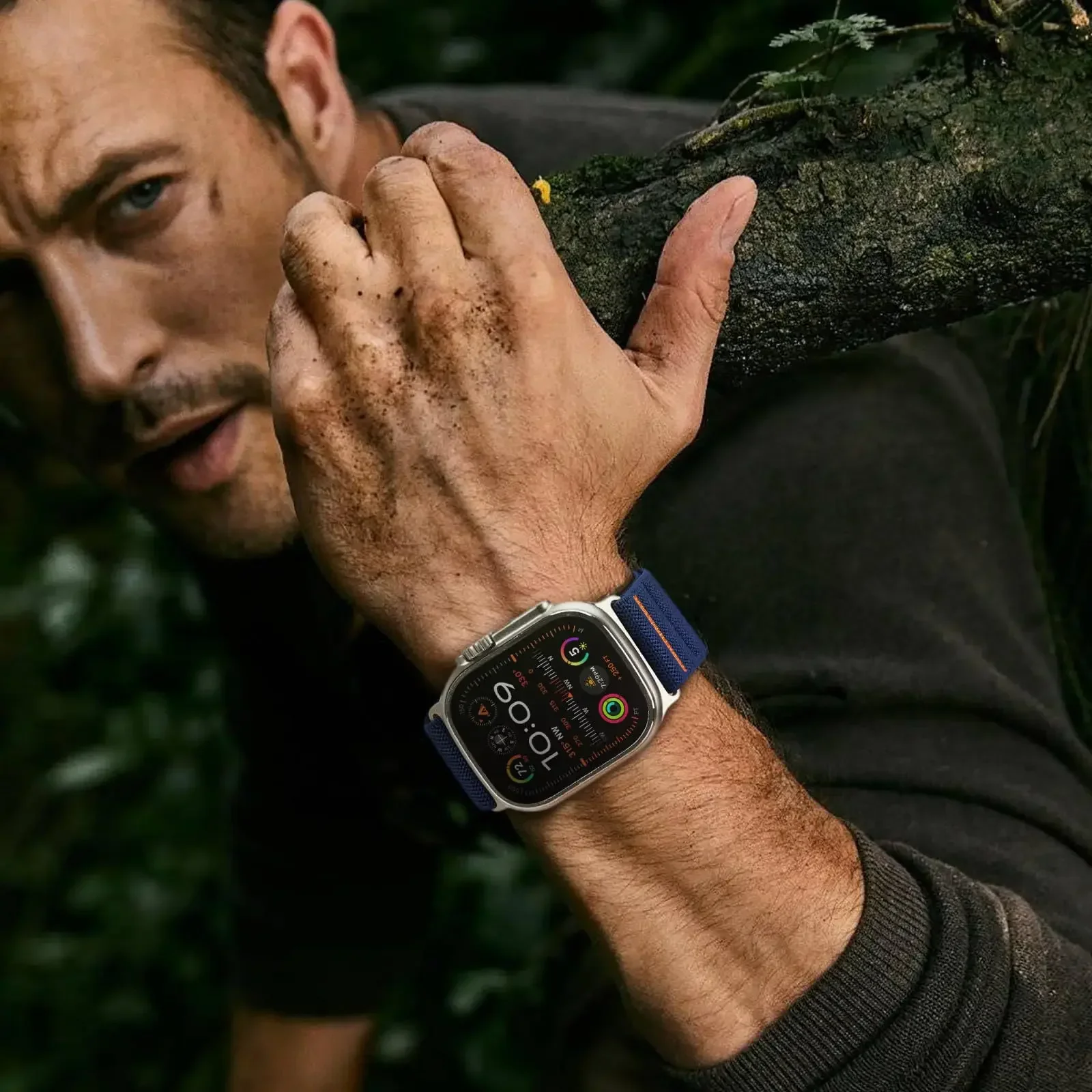 Спортивный нейлоновый ремешок для Apple Watch Ultra 2 49 мм 10 46 мм Мужской браслет-петля для IWatch 9 8 7 se 6 5 4 45 мм 44 мм Ремешок для часов Correa