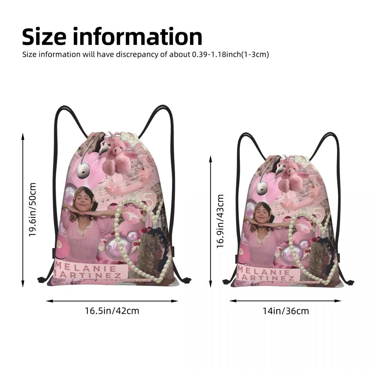 Melanies Martinez Portals Drawstring Bags Sports Backpack Gym Sackpack String Bags for Running