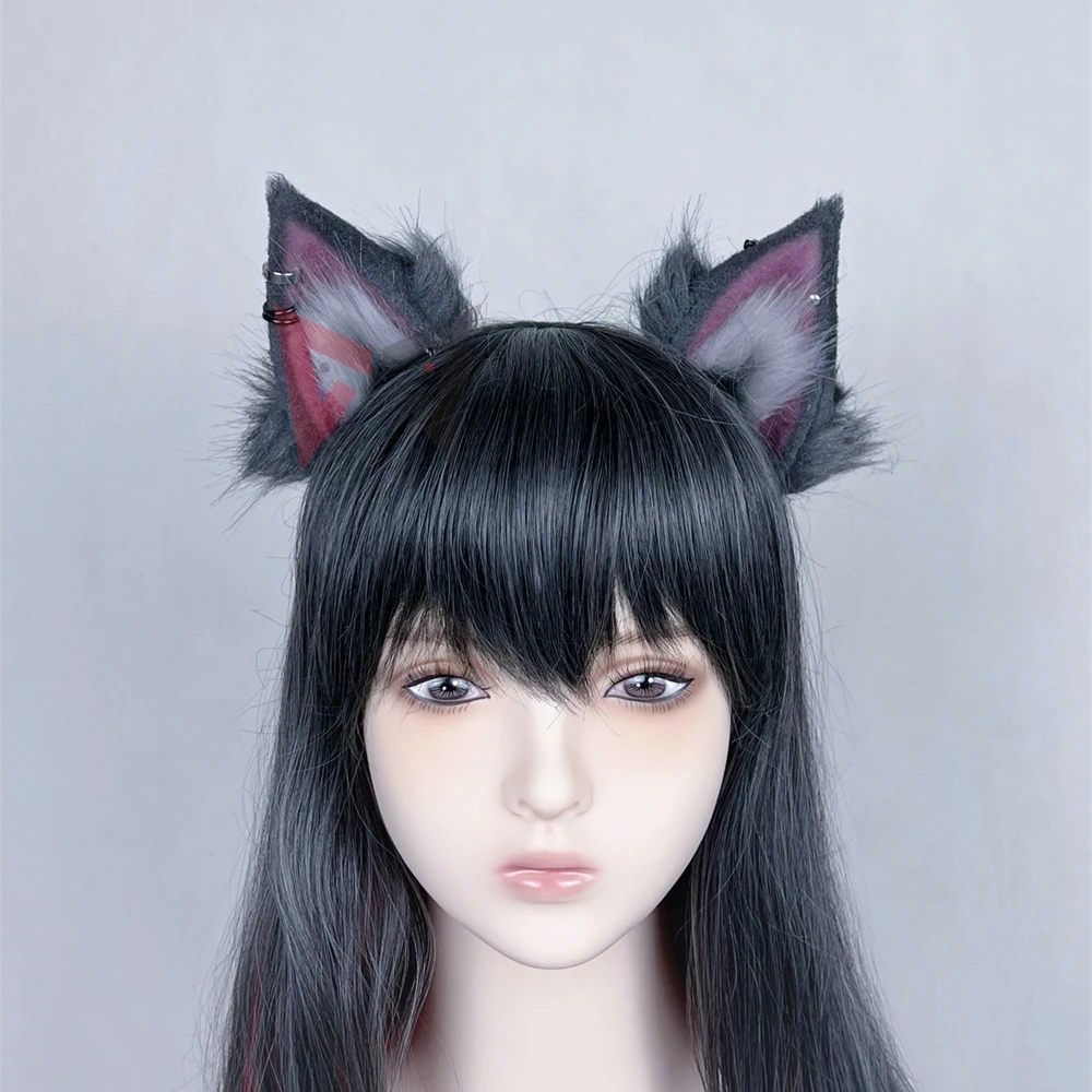 New Arknights Texas Rhythm Cosplay Prop Fox Cat Ears Hairhoop Headwear Costume Accessories Hand Made Work Custom Made