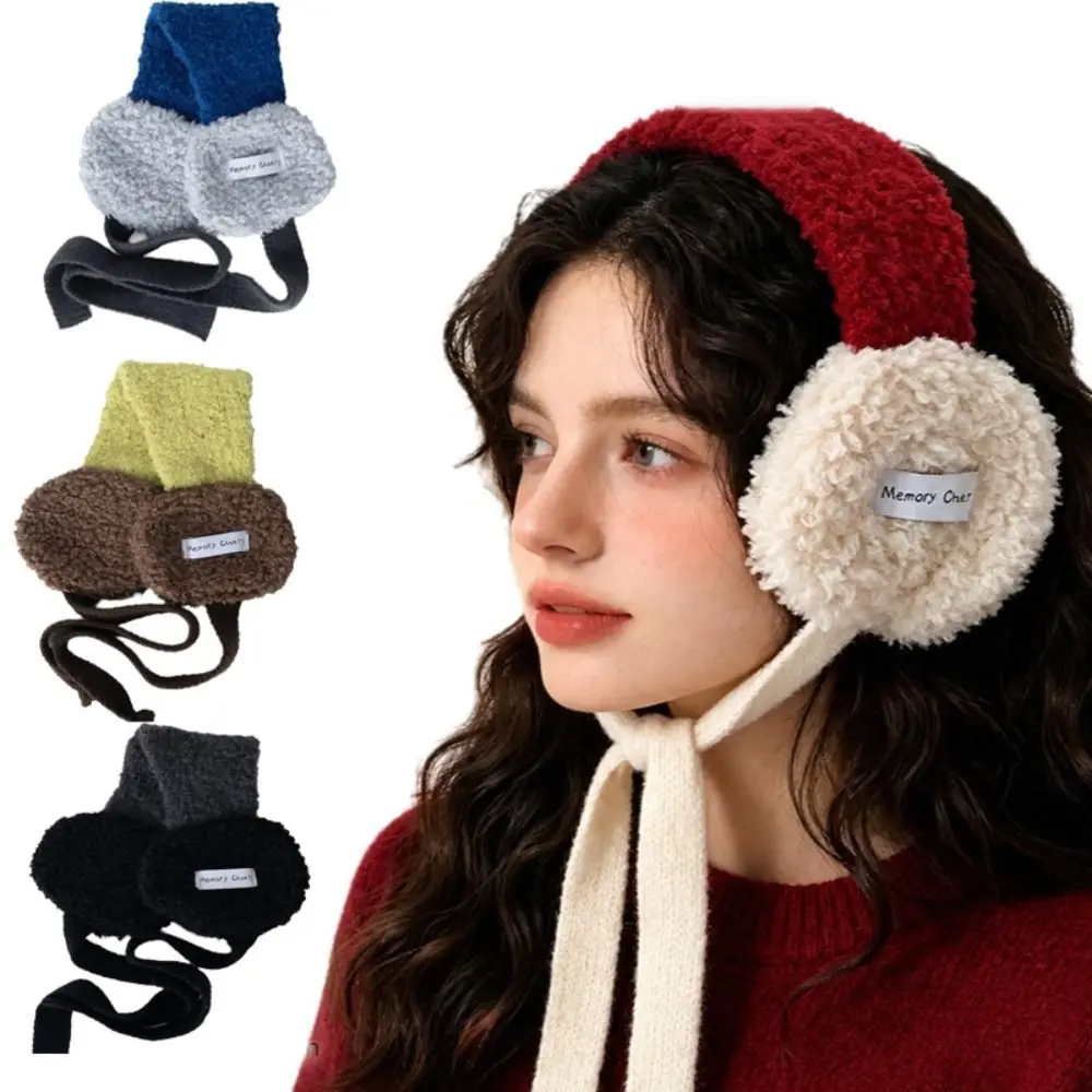 Fashion Thickened Earmuffs Foldable Windproof Warm Ear Muffs Keep Warm Ear Protection Ear Cover Autumn Winter