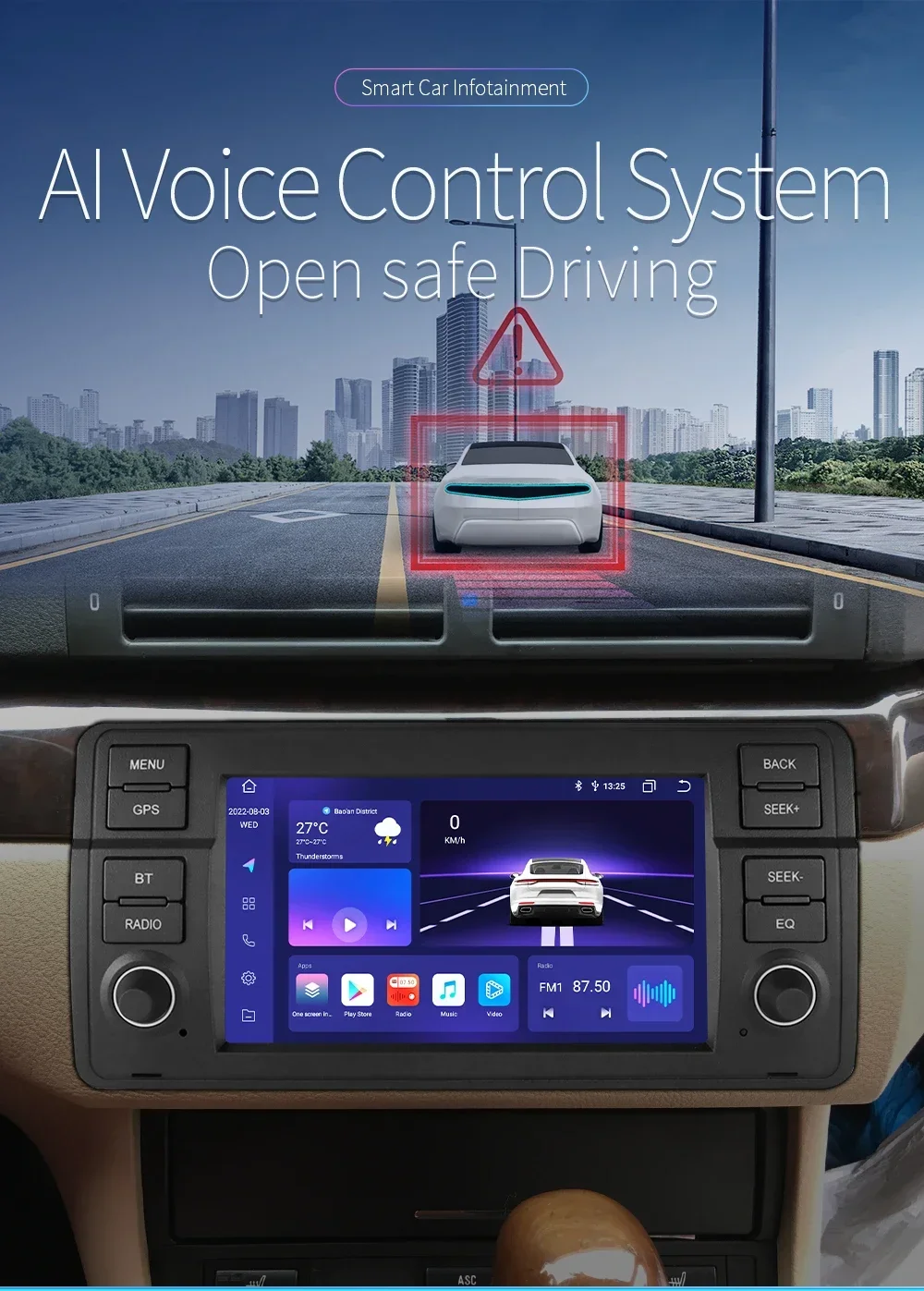 8+128G AI Voice Car Android Auto Radio for BMW E46 M3 318 320 325 330 335 Carplay 4G LTE Multimedia Player GPS Autoradio RDS SWC
