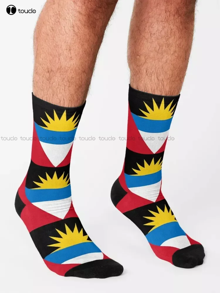 Chaussettes anti-gua et barbuda personnalisées unisexes, chaussettes pour adultes, chaussettes pour adolescents et jeunes, impression numérique à 360 °, cadeau personnalisé, streetwear