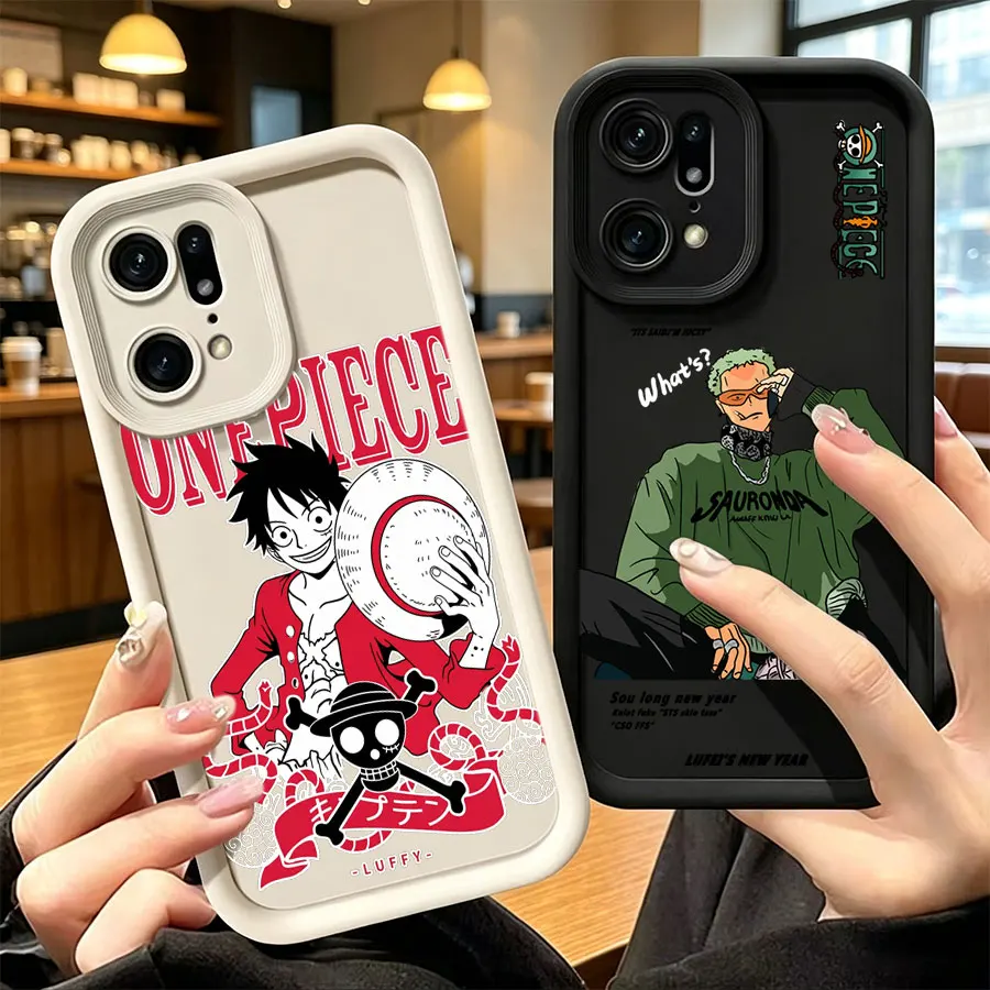 One Piece Monkey D Luffy Zoro Case For OPPO Find X9 Pro X8S Reno 15 14F 13F 12 11 10 Pro A3 A4 A5X A6 Pro A16 A17 A54 A60 A40