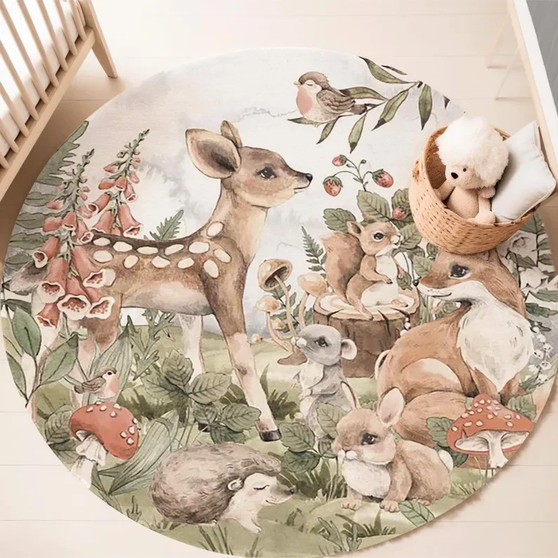 boho-safari-animal-tapete-redondo-outono-floresta-amigos-tapete-antiderrapante-selva-selvagem-criancas-decoracao-do-quarto-etnico-presente-do-bebe