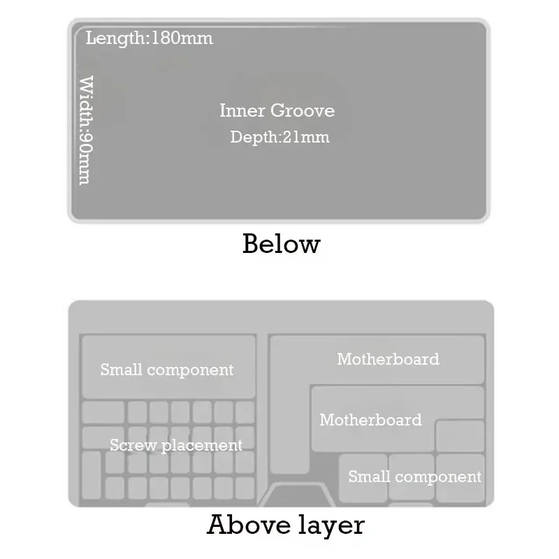 1PC Double Layers Tool Storage Box Multi-functional Parts Boxes For Mobile Phone Repair Tool IC Chips Component Screws Organizer