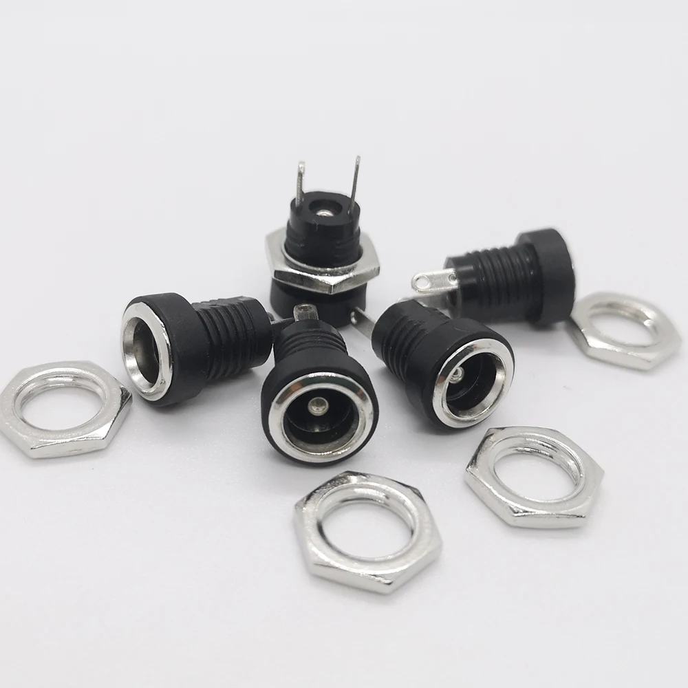 5Pcs DC022B  5.5x2.5mm 5.5x2.1mm 3.5X1.3mm DC Power Jack Socket Connector 5.5x 2.1mm 5.5x 2.5mm  DC Power Plug