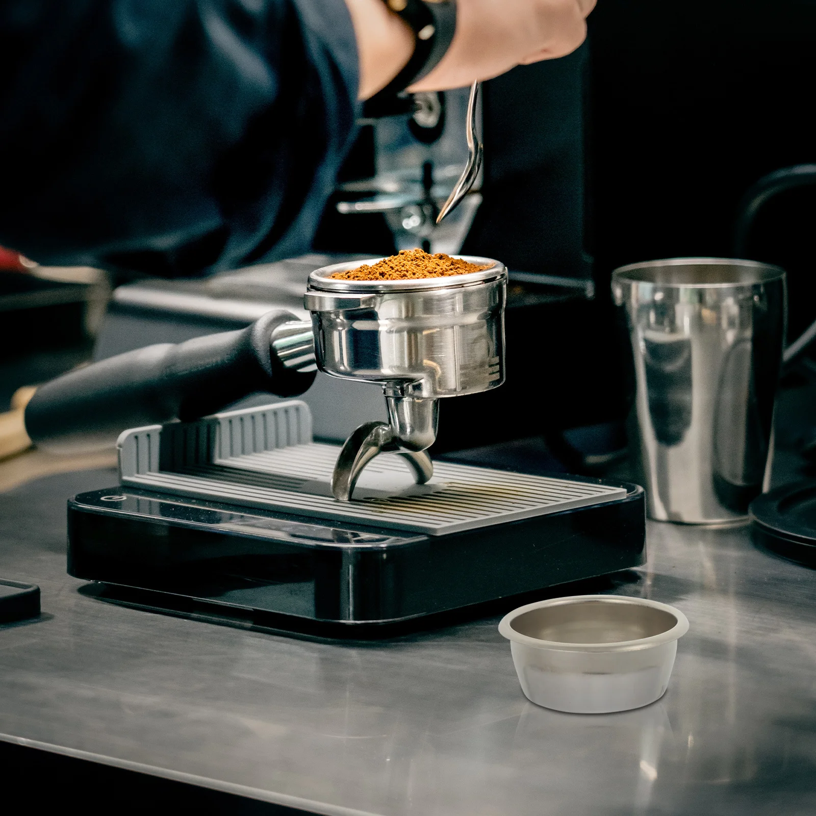 

Professional Espresso Filter Basket Stainless Steel Multi-Holes Coffee Maker Accessory for Rich Flavor Coffee Filter