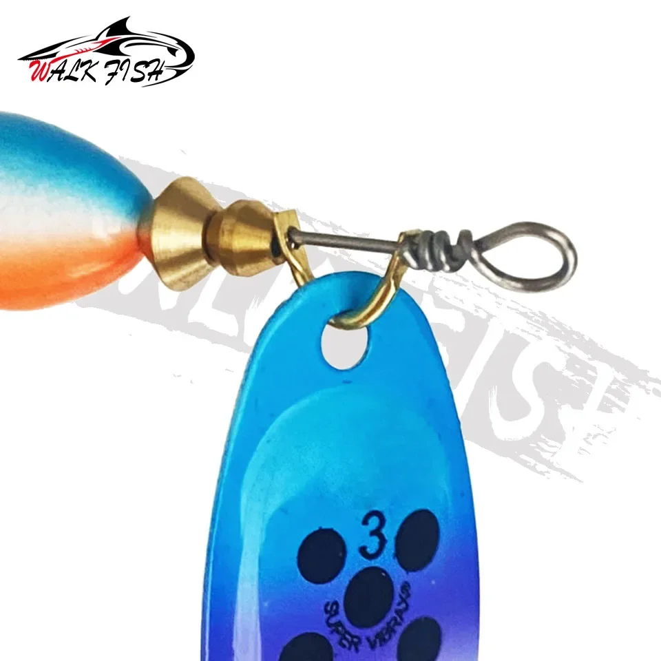 WALK FISH High Quality 1#-5# 5g 6g 8g 9g 11g New Metal Fishing Lure Spinner Bait Hard Baits Treble Hook Fishing Tackle For Pike