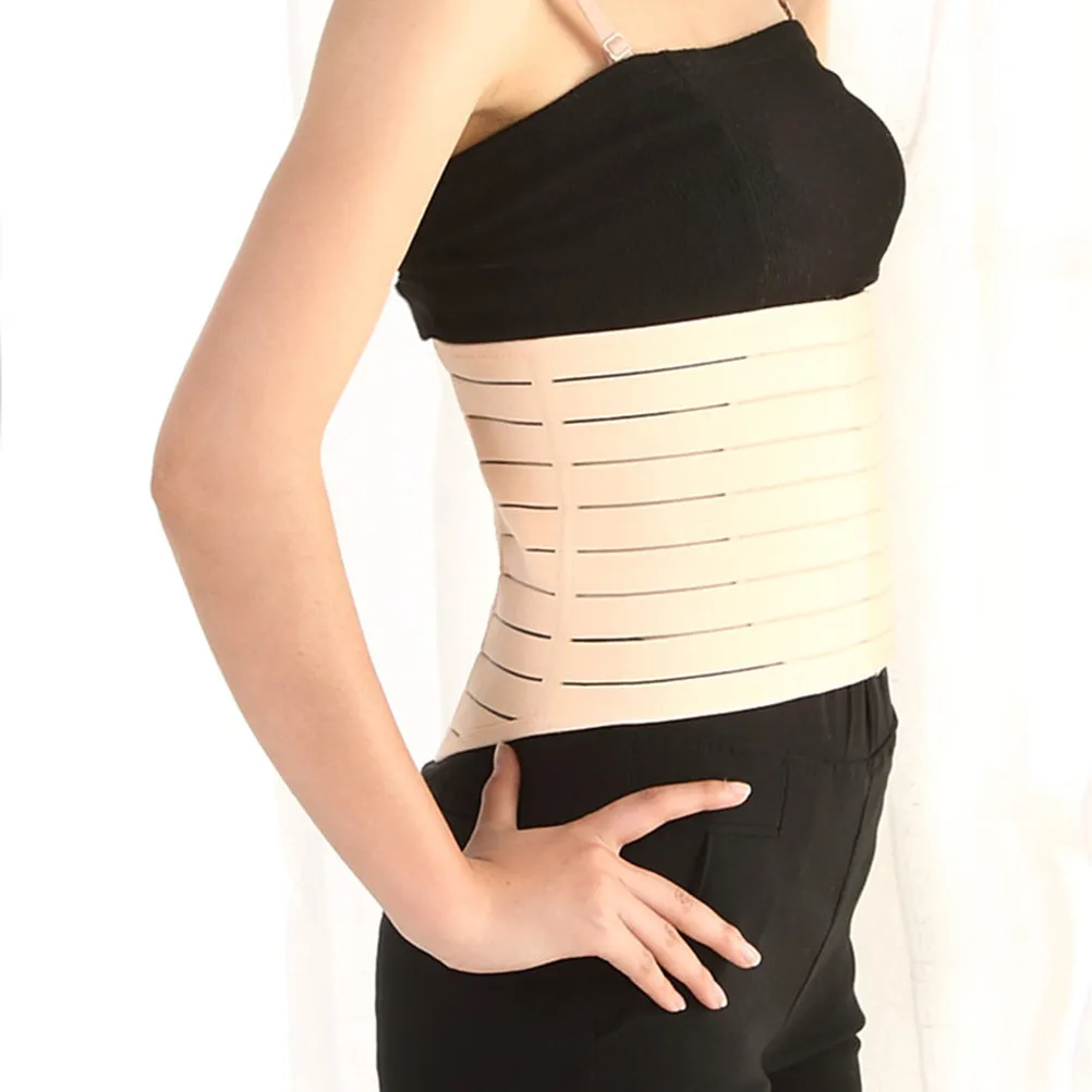 Waist Trimmer Belt Postpartum Size M Skin Color Abdomen Binder for Women Postnatal Recovery Support Belly Wrap Belly Recovery