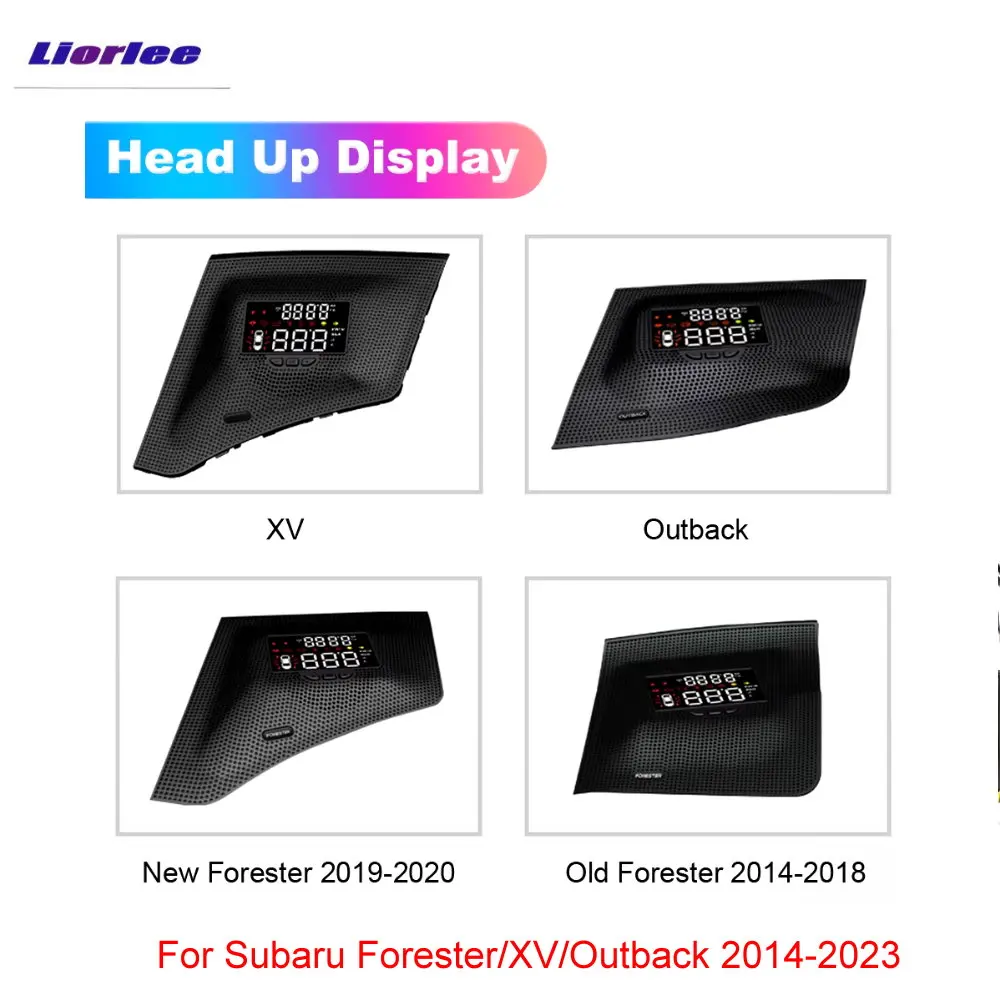 

For Subaru Forester SK/XV/Outback 2014-2023 Car Electronic Accessories Head Up Display OEM HUD Safe Driving Screen Alarm System