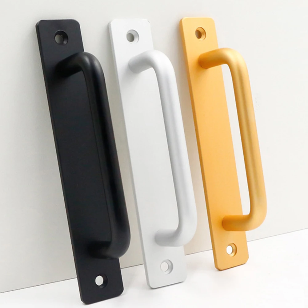 Door Handle Cabinet Pulls Aluminum Push-pull Balcony Gate Window Pulls Knob Kitchen Furniture Hardware Handle