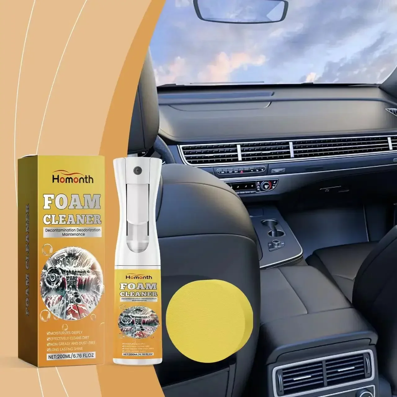 

Foam Cleaner Spray Multi-purpose Anti-aging Cleaner Tools Car Interior Home Cleaning Foam for Car Interior Leather Clean