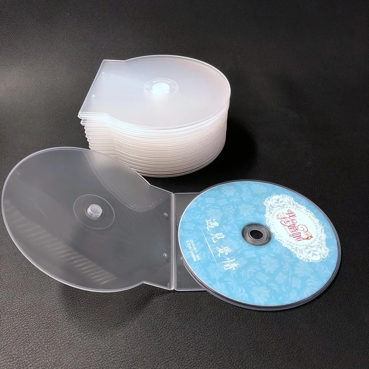 Clear Clamshell CD DVD Cases Thick Translucent Plastic Disc Storage Box Shell Protective Jewel Cover for Game Discs Movies Lot