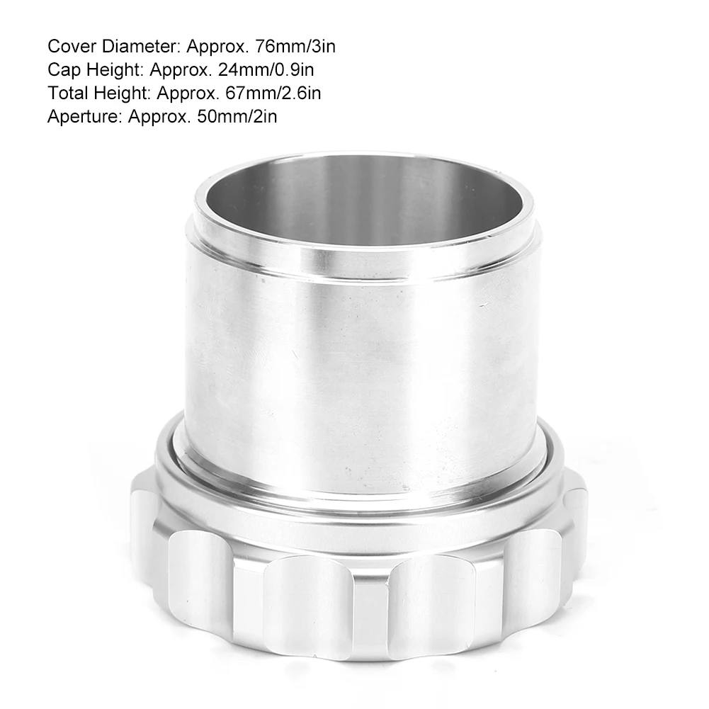 Aluminum Alloy 2in Weld On Cap Cover Replacement For Fuel Water Tank