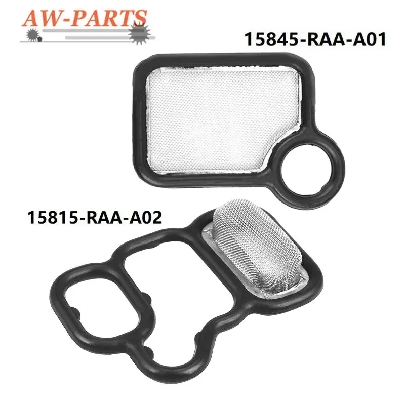 15815-RAA-A02 15845-RAA-A01  For Honda Civic Integra Type-R Accord CRV VTEC Solenoid Gasket Spool Valve VTC Filter Screen Seal