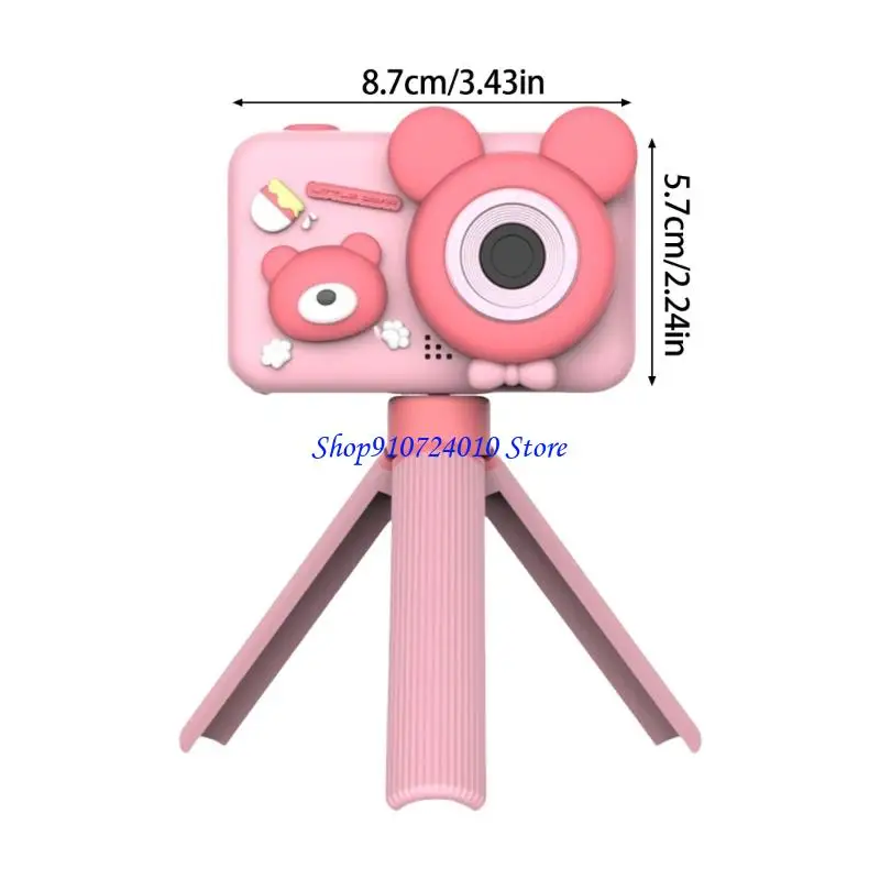 77HD Słodki kreskówkowy aparat cyfrowy z odłączonym stojakiem wysoko defination z przodu
