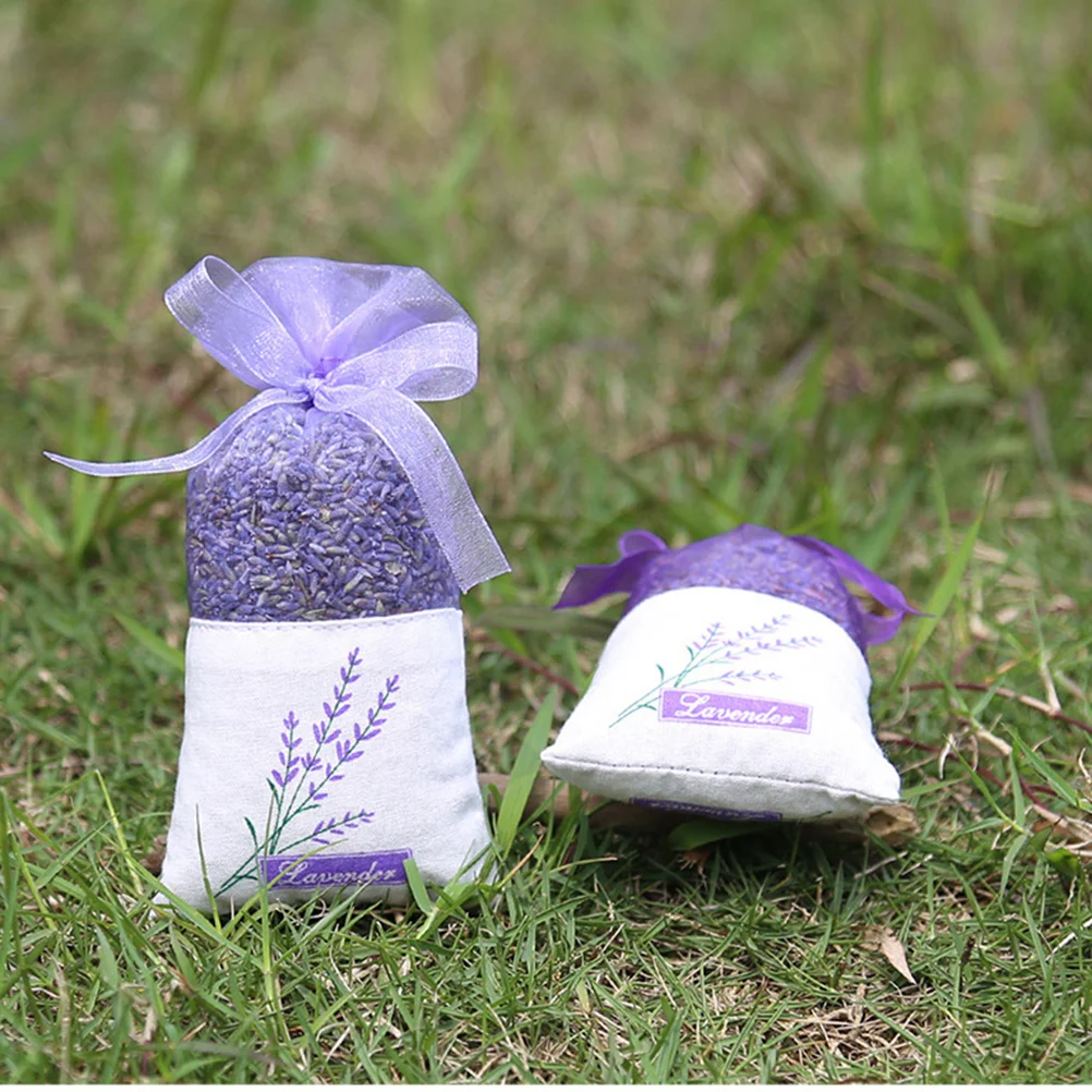 25 Pcs Lavender Pocket Sachets Household Scent Bags Drawstring Wedding Favor Small Gift