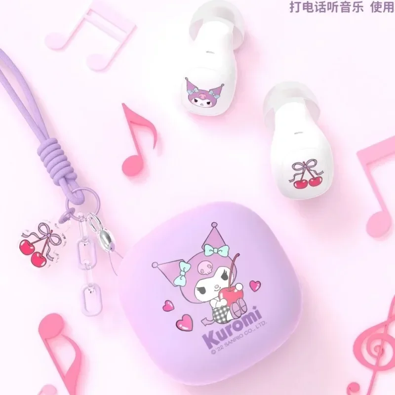 Cute Sanrio Pochacco My melody Kuromi Kawaii noise-cancelling ultra-long battery life Bluetooth headset as a gift for girls