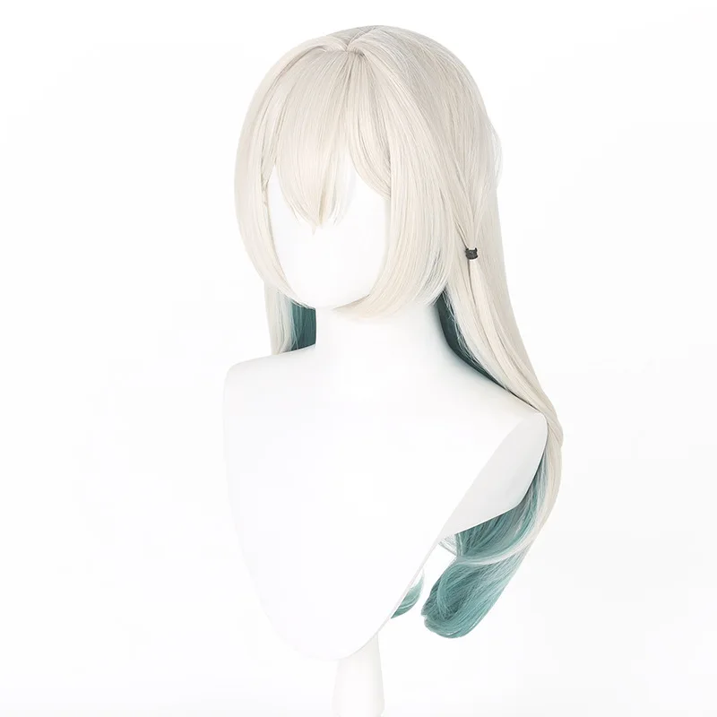 Synthetic Wig for Cosplay Game Character Inspired Cos Costume with Realistic Scalp Top Heat Resistant Fiber Hair Party Costume