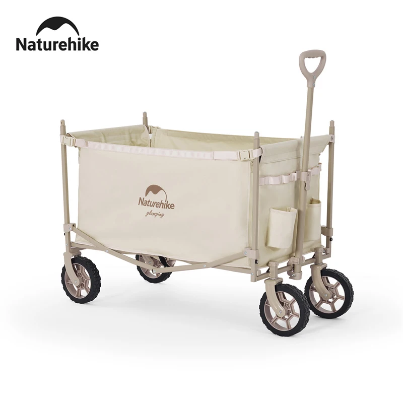 

Naturehike 2025 New 146L Large Capacity Wagon Foldable Multi-Function Rainproof Trailer With Canopy Hiking Camping Cart