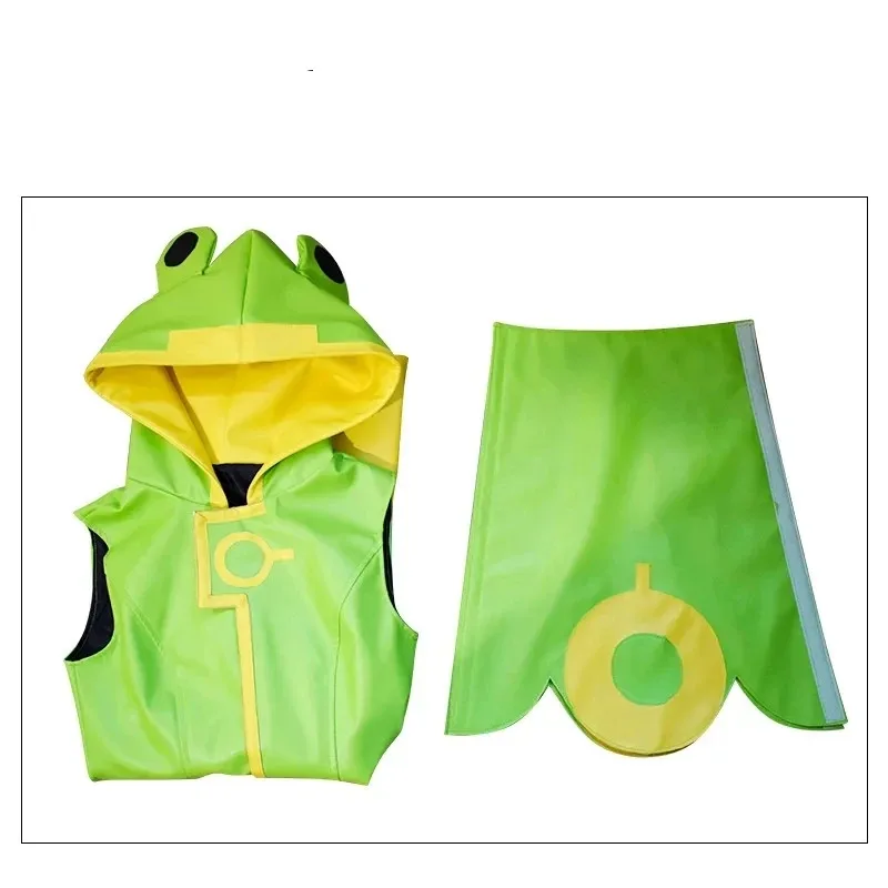 Anime Card Captor Kinomoto Sakura Cosplay Kostüm Perücke Schuhe Mädchen Frauen Frosch Regenmantel für Kinder und Erwachsene