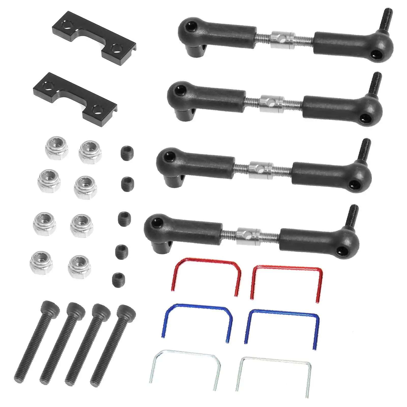 1/16 Front and Rear Sway Bar Kit RC Spare Parts for 4WD Vehicles RC Car