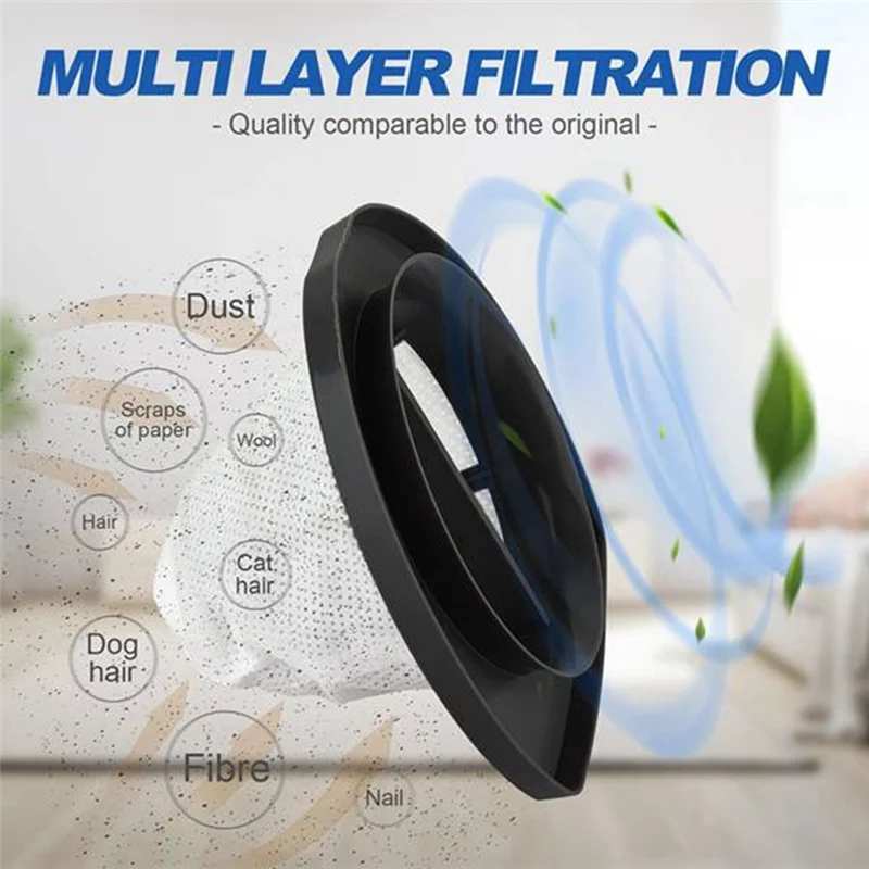 

ABEZ 12PCS Hepa Filter And Filter Cotton For Bissell 2030/20303/20306/20307/20309/2030H2030V/2030X/2030Z Vacuum Accessories