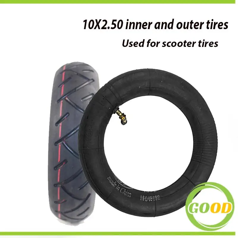 

High Quality 10*2.50 Size City Tire for Electric Scooters inner outer tire Rubber Electronic Scooter Tire